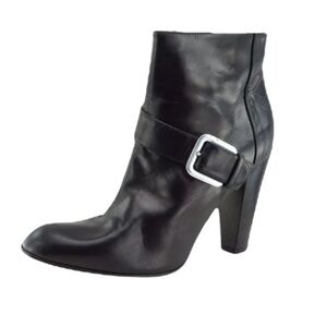 COLE HAAN Collection Black Leather Ankle Boots 5